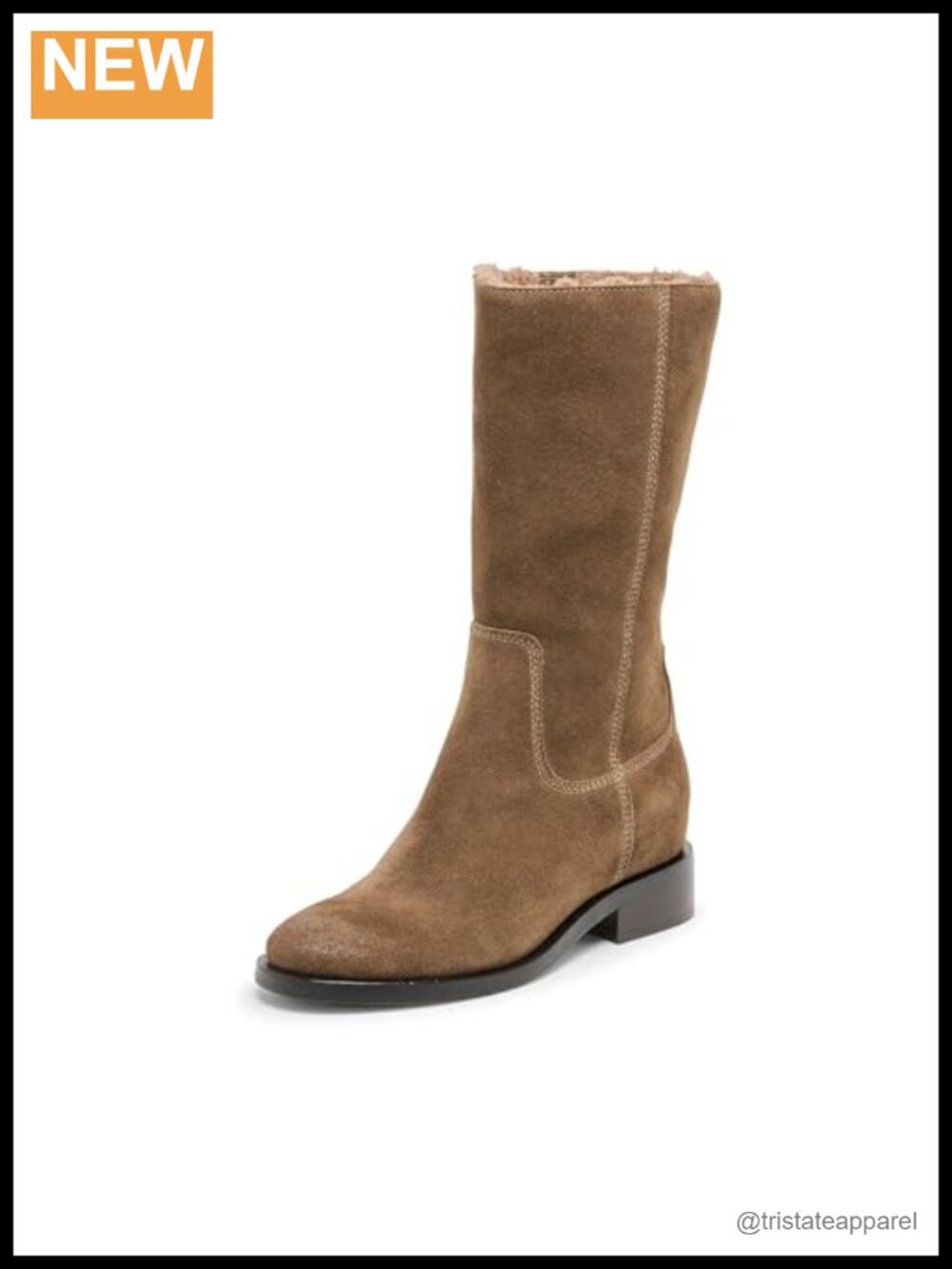 Dolce Vita Women's Kedra H2O Mid Calf Boots Water Resistant Suede